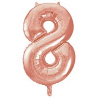 Rose Gold Number Balloons