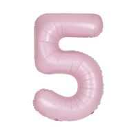 34 Inch Baby Pink Number 5 Supershape Balloon