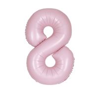 34 Inch Baby Pink Number 8 Supershape Balloon