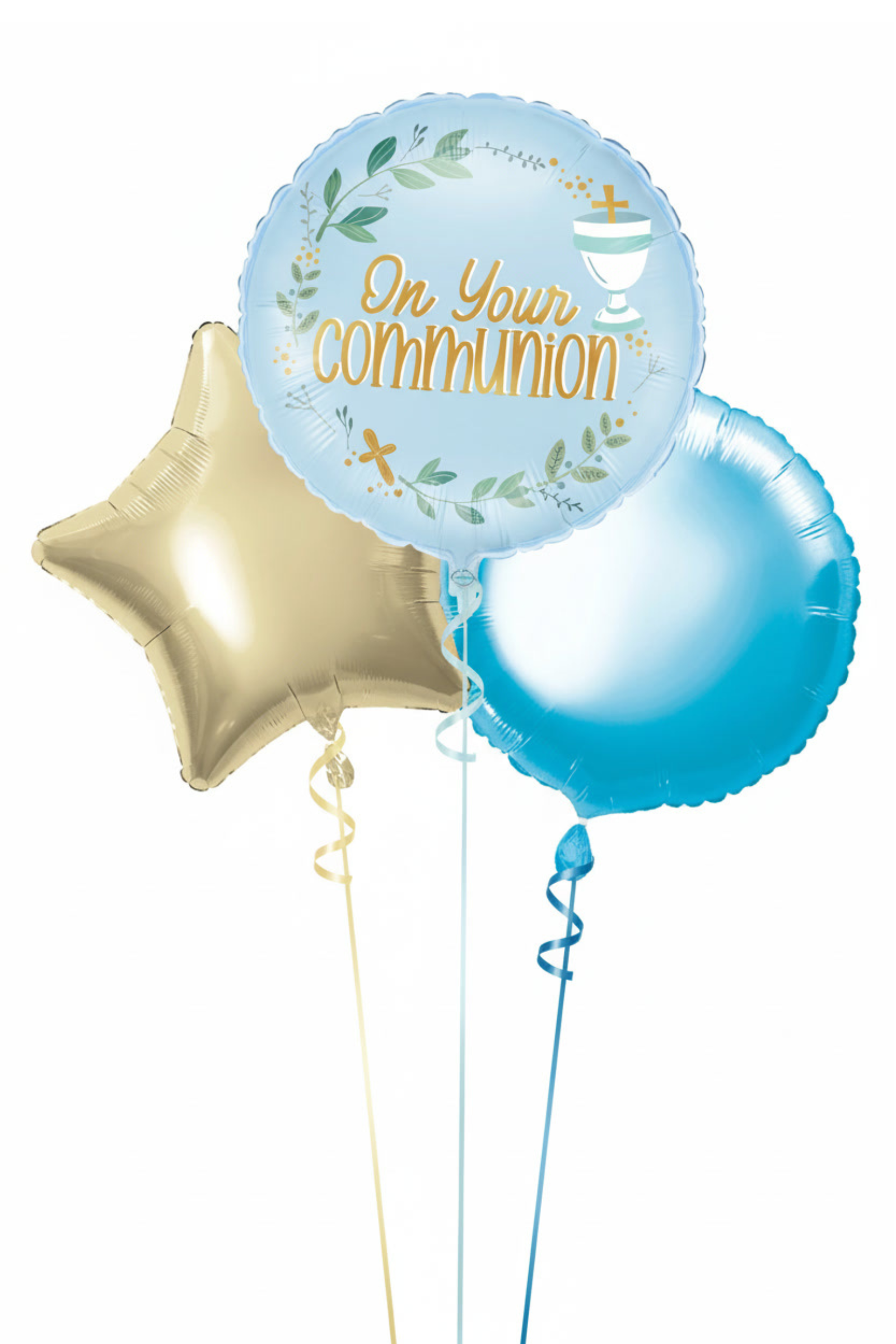 Blue Communion Balloon Bouquet | PartyHQ Dublin