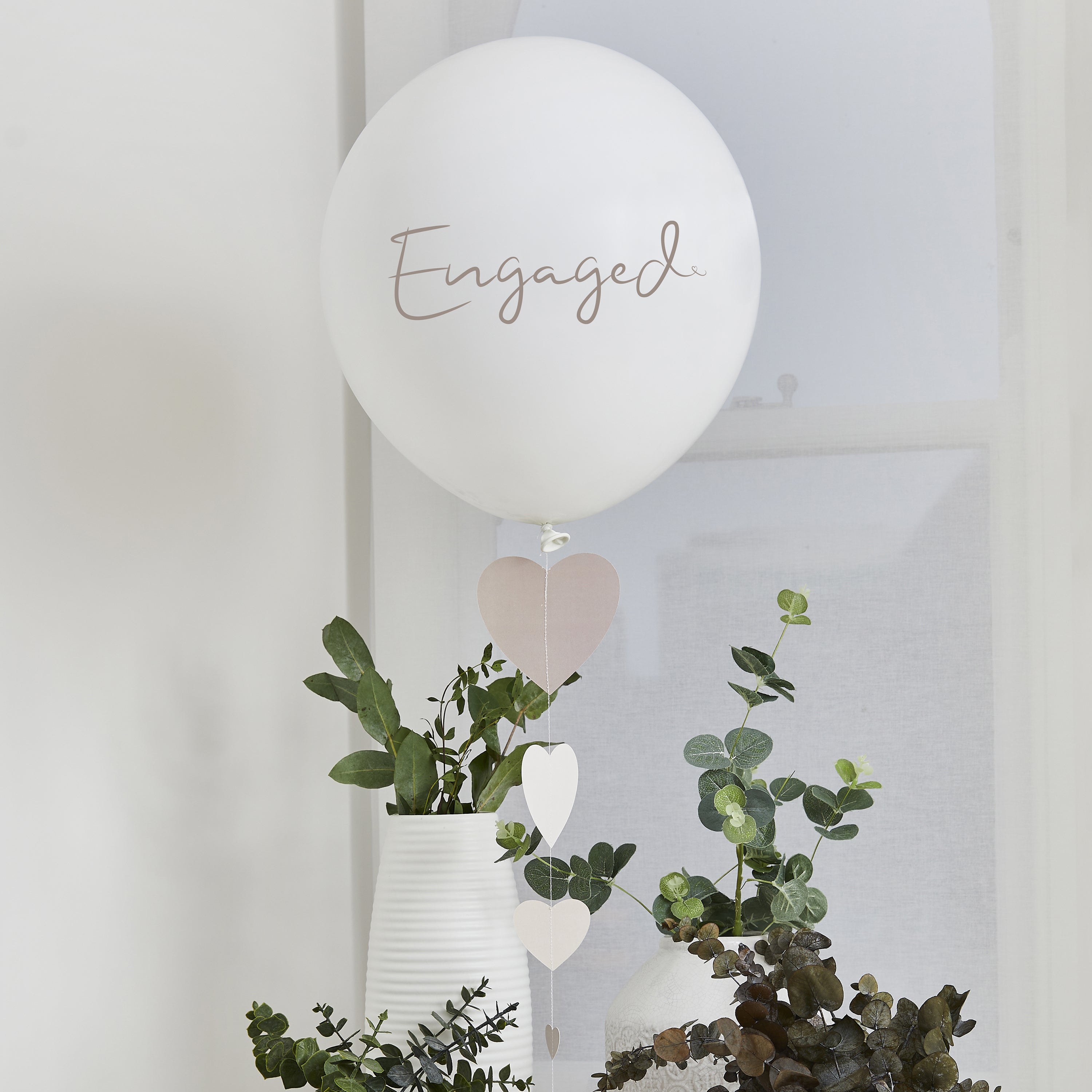 Engaged Trailing Latex Balloon 18 inch