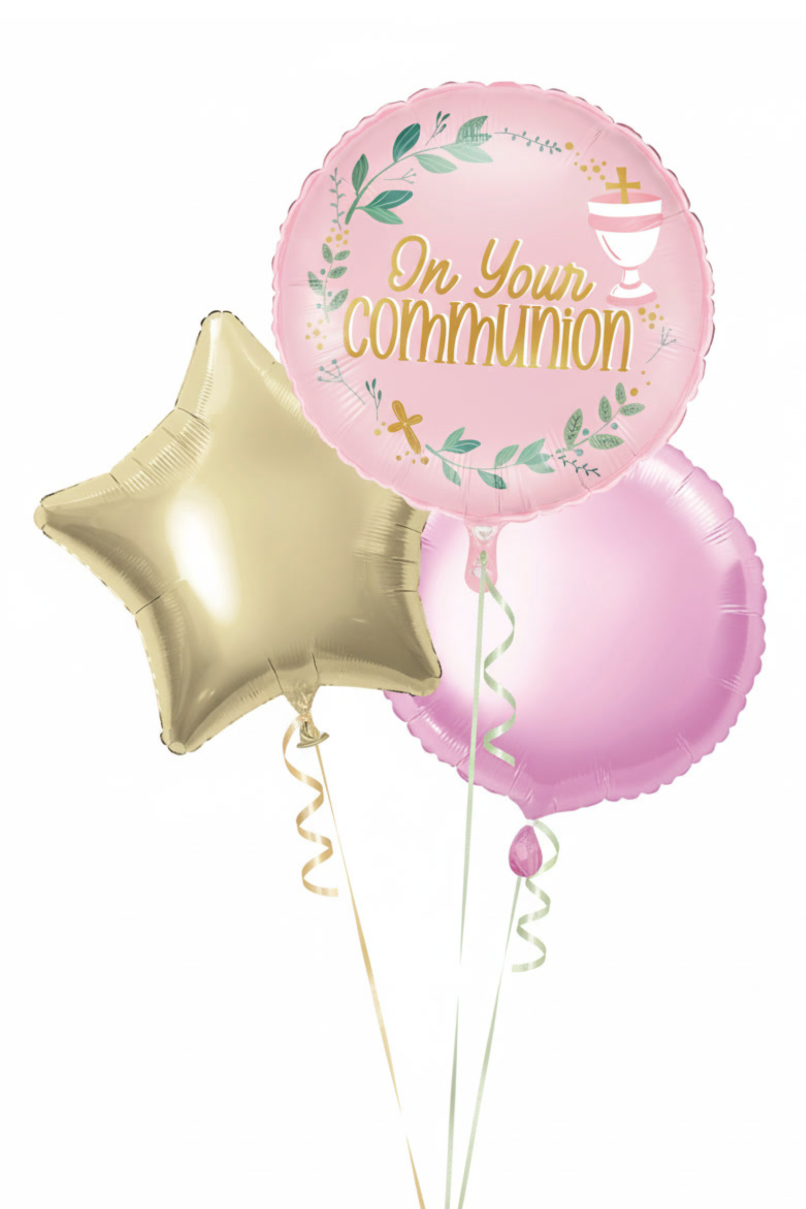 Pink Communion Balloon Bouquet | PartyHQ Dublin