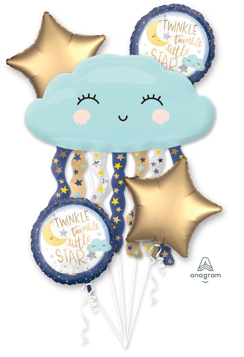 Twinkle Little Star Foil Balloon Bouquet