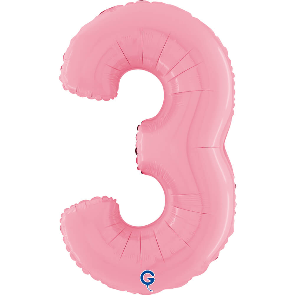 Pastel Pink Number 3 Supershape Bundle