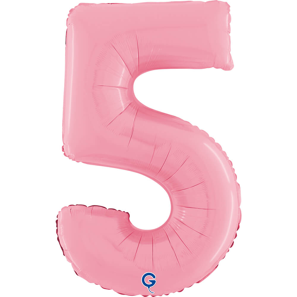 Pastel Pink Number 5 Supershape Bundle