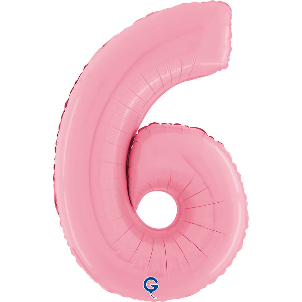 Pastel Pink Number 6 Supershape Bundle