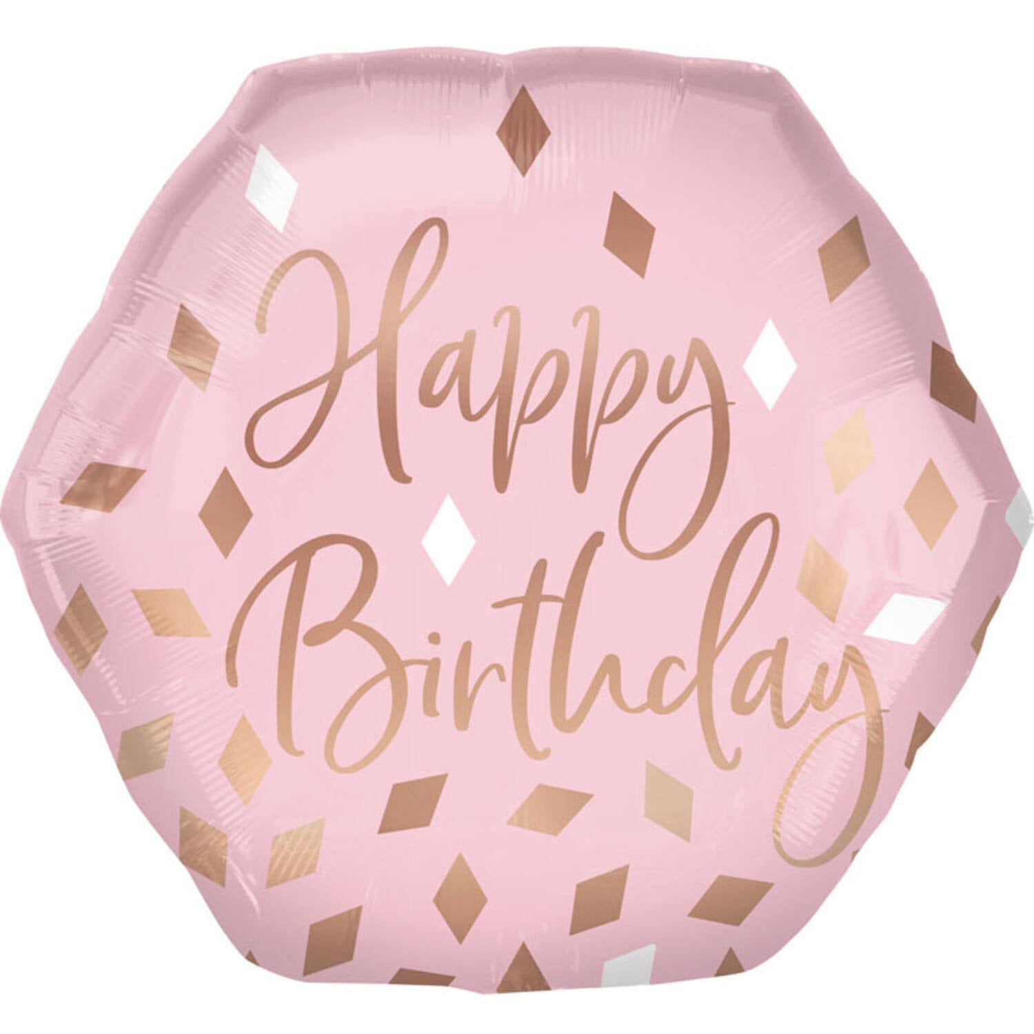 Blush Birthday Supershape Balloon