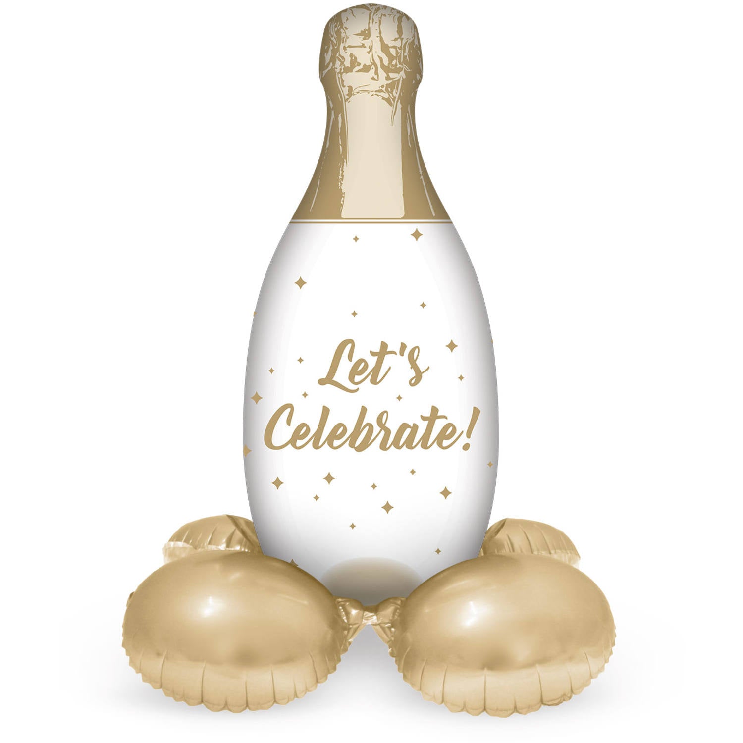 Champagne Airfill Stand up Balloon