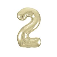 34" Gold Number 2 - Foil Balloon