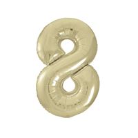 34" Gold Number 8 - Foil Balloon