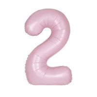 34 Inch Baby Pink Number 2 Supershape Balloon