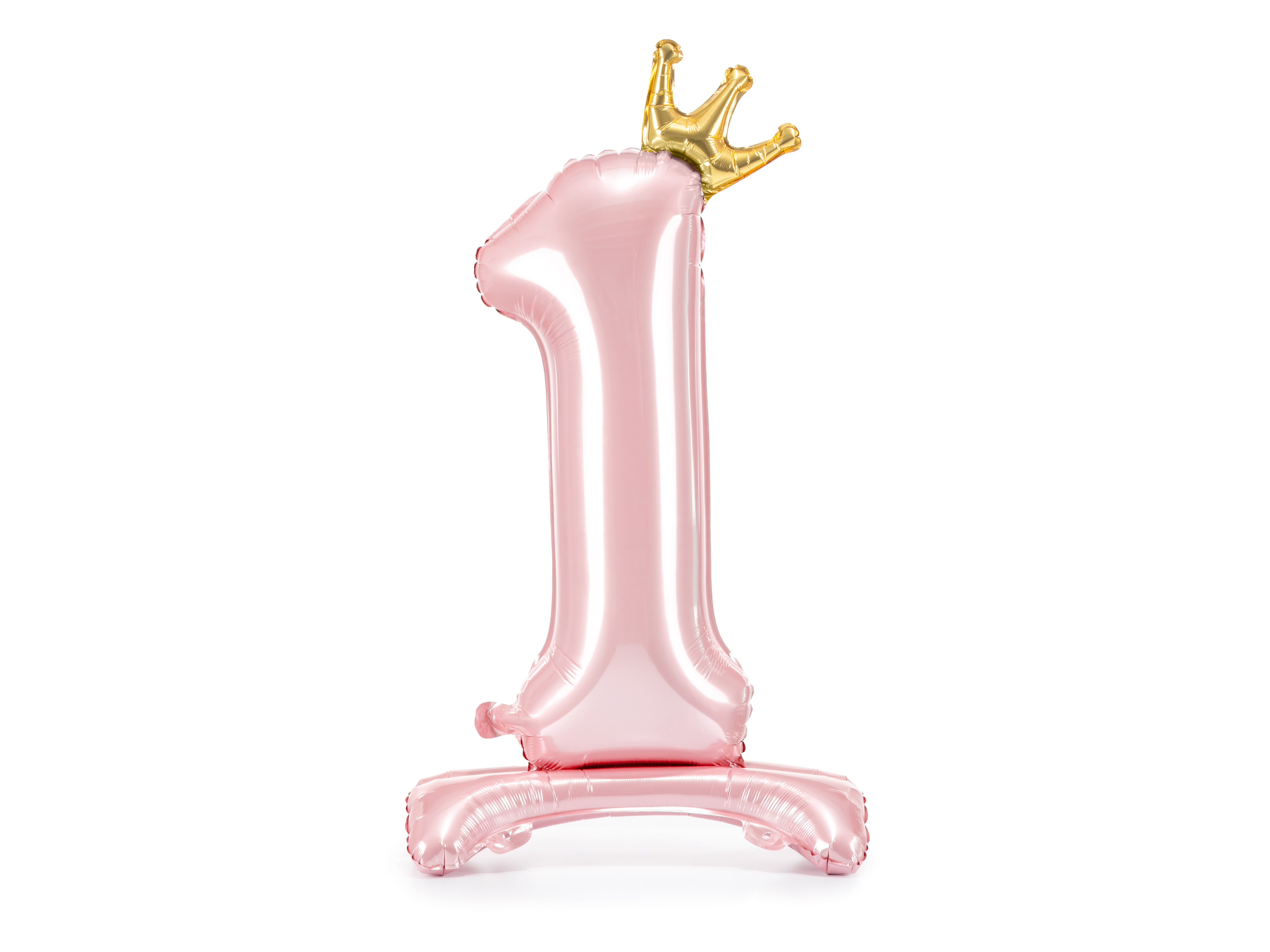 Standing foil balloon No 1 light pink