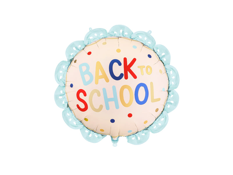 Scalloped Back to School Balloon