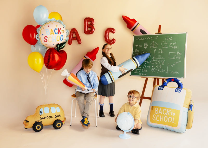 Scalloped Back to School Balloon