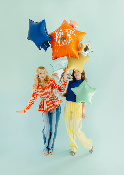 Happy Birthday Stars Foil Balloon Bouquet