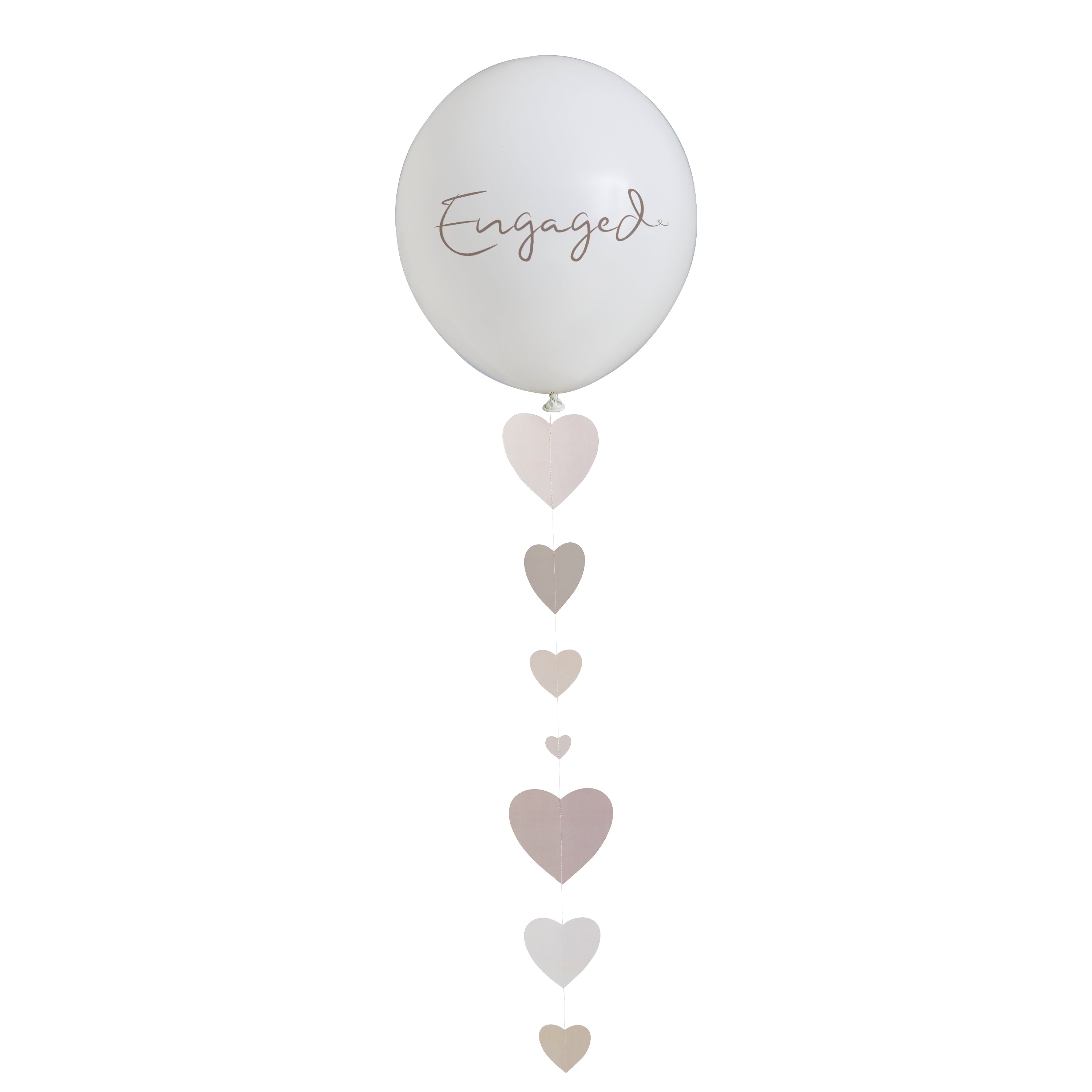 Engaged Trailing Latex Balloon 18 inch