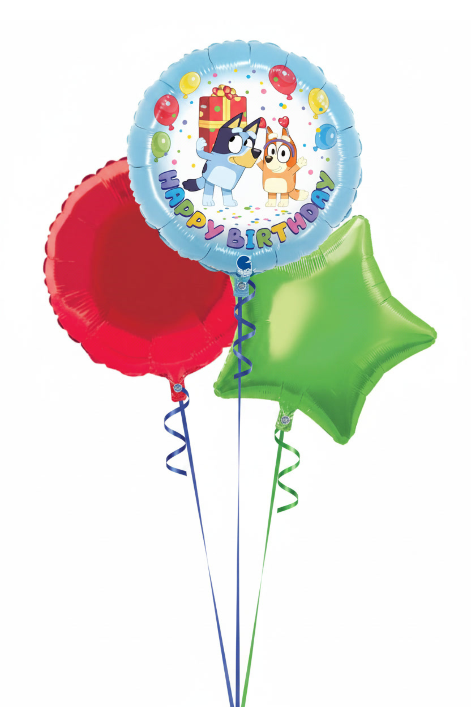 Happy Birthday Bluey Foil Balloon Bouquet