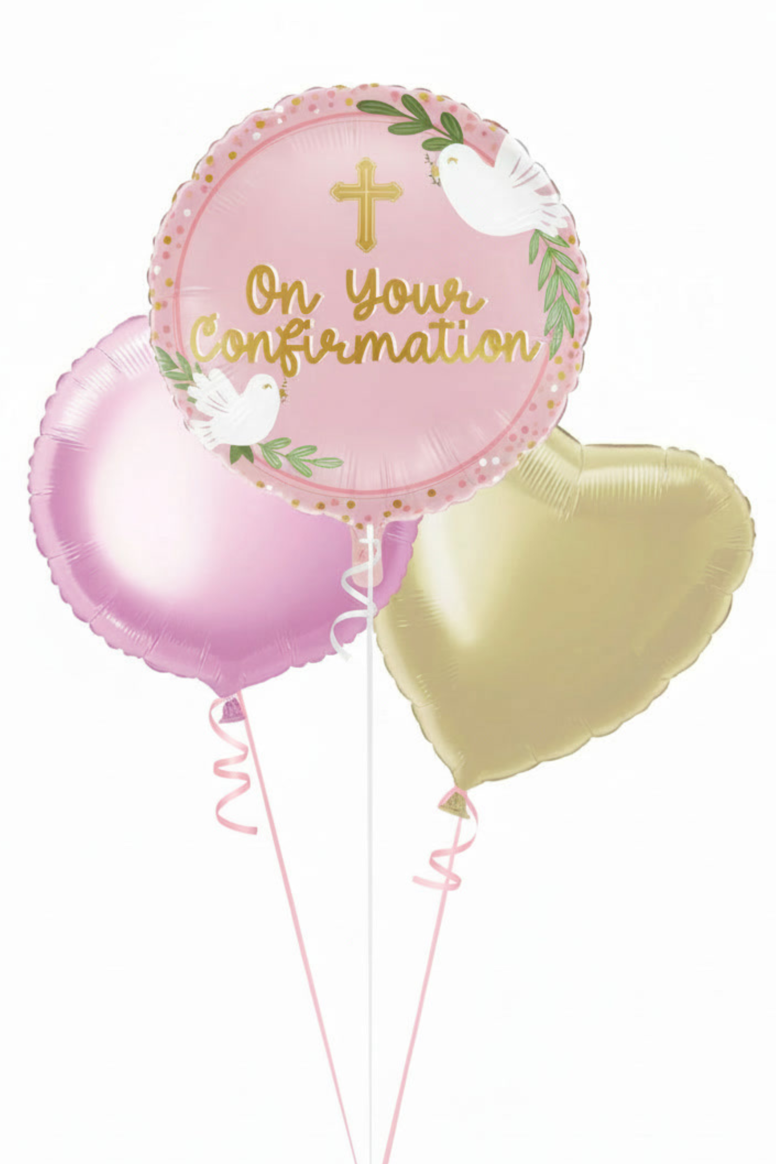 Pink Confirmation Balloon Bouquet | PartyHQ Dublin