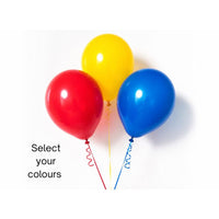 3 Latex Balloon Bouquet with Gold Weight