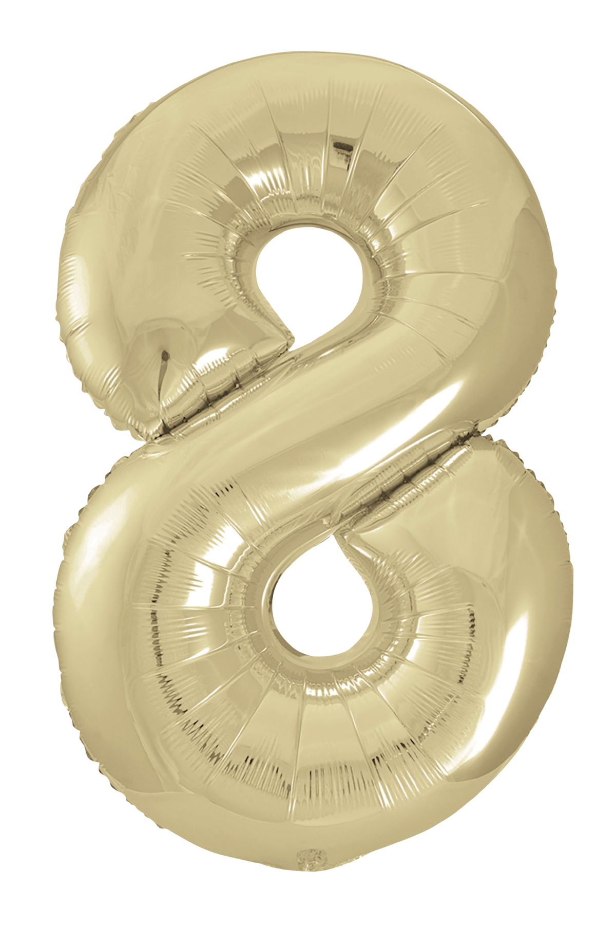 34 Inch Gold Number 8 Supershape Balloon