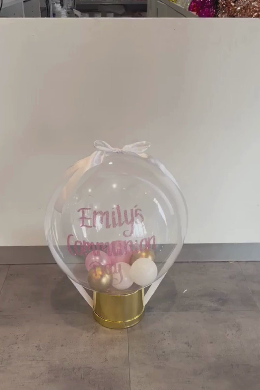 Video demonstrating Personalized Money Balloon